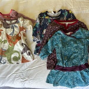 Tea Collection Kids Dresses - Multicolor Set